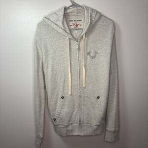 True Religion Men's Buddha Logo Zip Up Hoodie